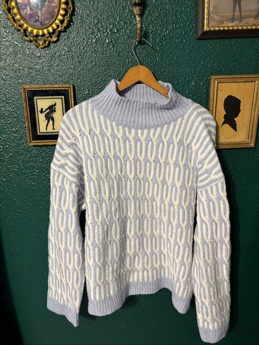 HAVEN WELL WITHIN SZ LARGE ORGANIC COTTON JACQUARD SWEATER